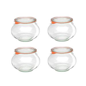 데코쉐이프1060ml(748) 4p 독일 웩 밀폐용기 클립+고무링 세트상품