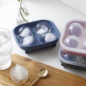 실리콘 4구 동그라미 왕얼음틀 3color