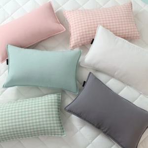 작은 베개커버 체크 패턴 7종