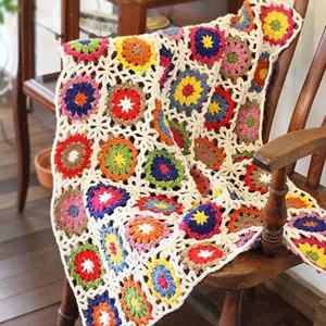 모티브 칼라 블랭킷 크로쉐