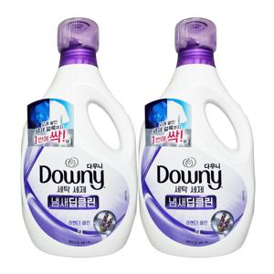 프리미엄 액체형 세탁세제 냄새 딥클린 라벤더 1.9L 2개