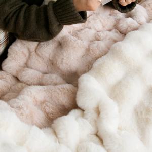 카푸치노 버블 극세사 이불 담요 2colors 싱글 퀸 소파커버 겨울 캠핑 이불