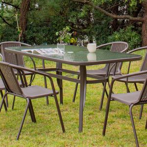 모카 사각 야외 1500 테이블 철제 강화유리 펜션 테라스 카페 마당 인테리어