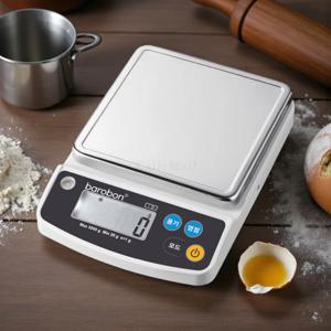 바로본 KS-3 디지털 주방저울 5kg 계량 이유식 베이킹