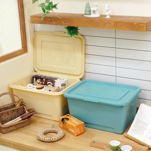 국내생산 컴포즈 대형 리빙박스 24L/52L/72L 대용량 옷 정리 수납함 (+네임텍)