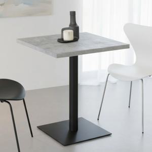 블랙 사각 하부 테이블 사각 상판 인테리어 식당 업소용 카페 2인용 식탁