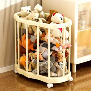 플라스틱 수납 바구니 깊은 옷 정리 팬트리 함 소품 장난감 탕비실 바퀴