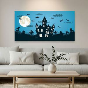 할로윈 미스터리 하우스 소형 대형 사진 액자 두꺼비집 커버 가리개