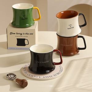 [해외] 빈티지 앤틱 세라믹 머그컵 홈카페 도자기컵 커피잔 라떼잔 4colors