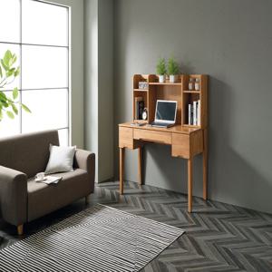 고무나무원목 1200 편수 책상 + 책꽂이