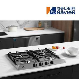 4구 빌트인 가스렌지 매립형 스테인레스 가스 쿡탑 레인지 전기코드식 560x480