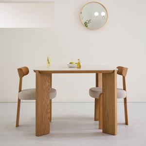 퓨로 오크 포세린식탁 정사각 2인 4인 테이블