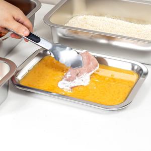 에센셜 스텐 사각 트레이 중(M) 쟁반 밧드 커버