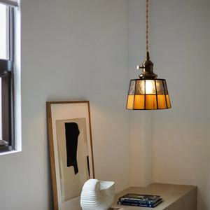 [해외] 빈티지 스테인드글라스 인테리어 조명 거실 주방 천장등