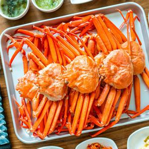 [포항 죽도시장] 새벽 당일조업! 쪄서가는 붉은홍게 5~9마리