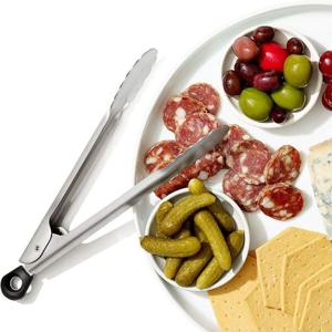 [해외] 스테인리스 미니 집게 2개 세트 그레이 락 포함