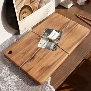 오일키트증정+선물포장 루드렛 레인트리 원목 투웨이 사각 도마 1p