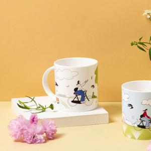 한국도자기x곽명주 자전거(White) 머그 1p