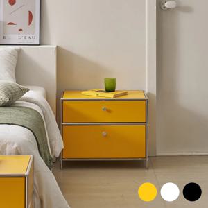 고강도 아연 벨리에 아벨 모듈 미드센츄리 침대협탁 철제협탁 600