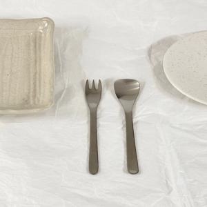 디저트 스푼 포크 일본 스텐 커트러리