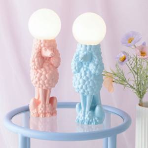 [해외] LED 무드등 스탠드 조명 강아지 푸들 램프