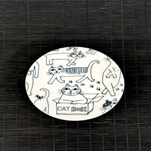 도자기앞접시 일본 고양이 캐릭터 플레이트 미니 접시