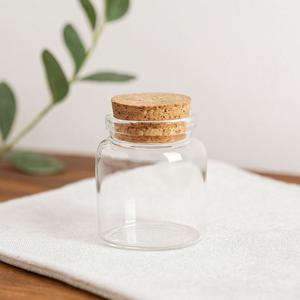 종이별 별접기 예쁜 유리병 코르크 미니 마개 공병 종이학 저장 용기 소분 병 100일