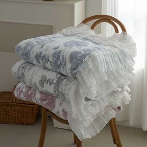 슈 프릴 마이크로극세사 담요이불 3Color 2Size 캠핑용품 차박 극세사이불 쇼파