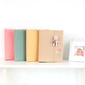 패브릭 초음파앨범 6공바인더 접착식 사진앨범 4컬러