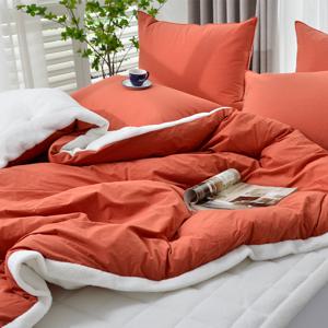 스노우퍼프 고밀도 순면 양털 10mm 극세사 차렵이불 침구세트