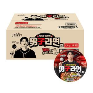 팔도 남자라면 컵라면 100gx18개입