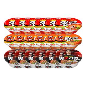 팔도 남자라면 컵라면x6개+왕뚜껑x6개+김치왕뚜껑x6개