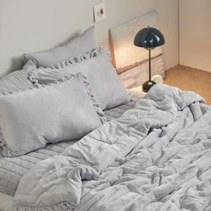 멜리사 부드러운 극세사 차렵이불 베개커버SET Q 3컬러