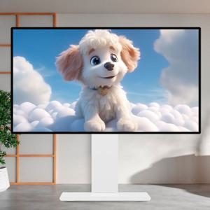 TV스탠드 42-85인치 티비거치대 삼성 LG 호환 M7 대형 브라켓 화이트