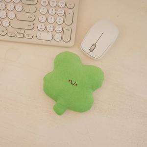 네잎클로버 마우스 손목쿠션 손목 쿠션 클로버 팜레스트 받침대 키보드