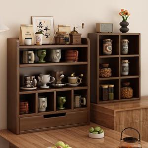 [해외] 우드 주방 양념통 홈카페 컵선반 컵보드