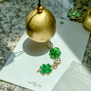 행운의 네잎클로버 도어벨 풍경 현관종 문종 종 풍경종 액막이 집들이선물