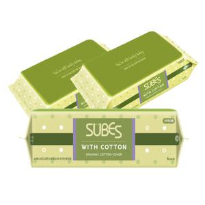 위드코튼 유기농 순면커버 생리대 슈퍼롱오버나이트 6P x3팩