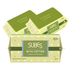 위드코튼 유기농 순면커버 생리대 오버나이트 8P x3팩