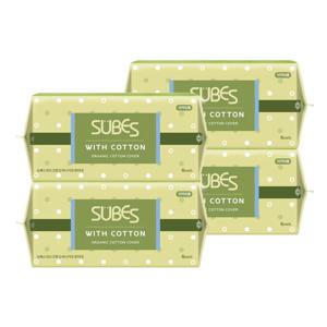 위드코튼 유기농 순면커버 생리대 오버나이트 8P x4팩