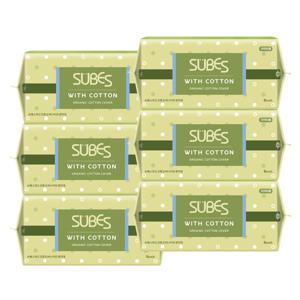 위드코튼 유기농 순면커버 생리대 오버나이트 8P x6팩