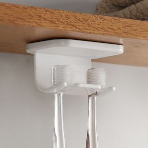 상부장 칫솔꽂이 칫솔 걸이 거치대 2구 치솔 홀더 무타공