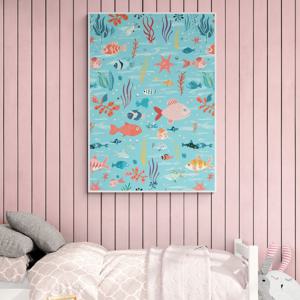 바다속 향연 그림 알루미늄액자 포스터 방 꾸미기 키즈 카페 벽 인테리어 액자