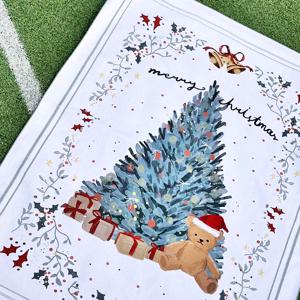 테디의 해피 홀리데이 - 신상 크리스마스 포스터 트리 패브릭 소품 아기방 꾸미기