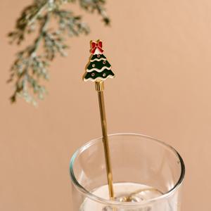 XMAS 메리티파티 스테인레스 머들러스틱 트리 20cm