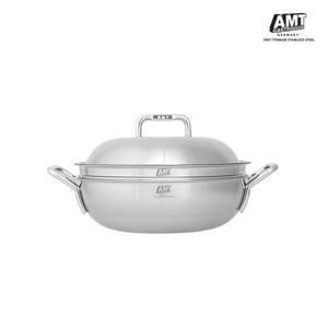 AMT 316Ti 샤프 라인 28cm 파티웍  스텐냄비