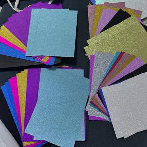 TEMU 50개 글리터 카드스톡, 다양한 색상, 5.91인치 사각형 - 크리스마스 공예 및 DIY 프로젝트에 완벽, 판타지 테마