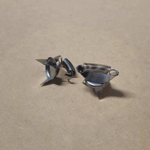 TEMU 스테인리스 스틸 세라믹 도구 손가락 끝 유약 어플리케이터 - 정밀한 세라믹 페인팅 및 딥핑 도구, 매끄럽고 균일한 유약 적용, 도자기 및 공예 프로젝트용, 세라믹 페인팅 용품, 슬림 메탈릭 마감, 내구성 있는 구조