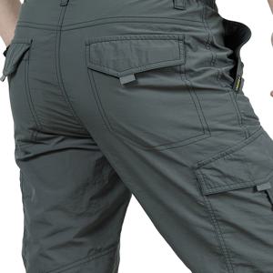 TEMU 남성용 퀵드라이 카고 팬츠, 멀티포켓 디자인 & 지퍼 수납공간 및 벨트 루프 - 하이킹, 캠핑, 건설 작업용 헤비듀티 아웃도어 바지 - 세탁기 사용 가능, 봄/가을/여름 (레귤러 핏, 신축성 없음)|남자벨트|여름바지