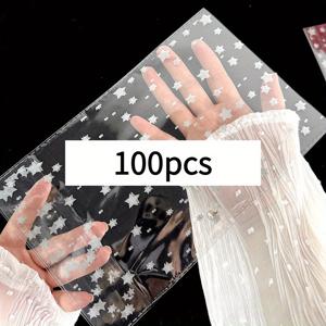 TEMU 10개/50개/100개 풀 스타 플랫 포켓 인 아웃 가이프 패키징 DIY 고급스러운 대용량 스타 패키징 가방 어깨 선물 액세서리 보관 사격 교환 창의적인 저널 스티커 조직 포스트카드 펜 우정 교환 편지 사진 보호 카드 디스플레이 배경 소품 선물 패키징 가방 보관용 봉제 가방 장식 조직 가방 사무실 선물 수공예 가정 분류 보관 유니버사